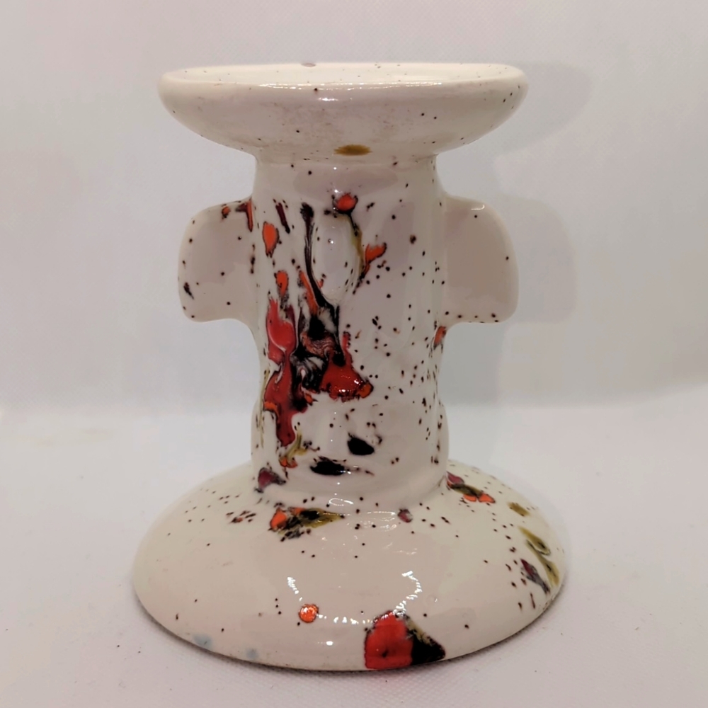 Creek Pottery - Native American Totem Pole Candle Stand